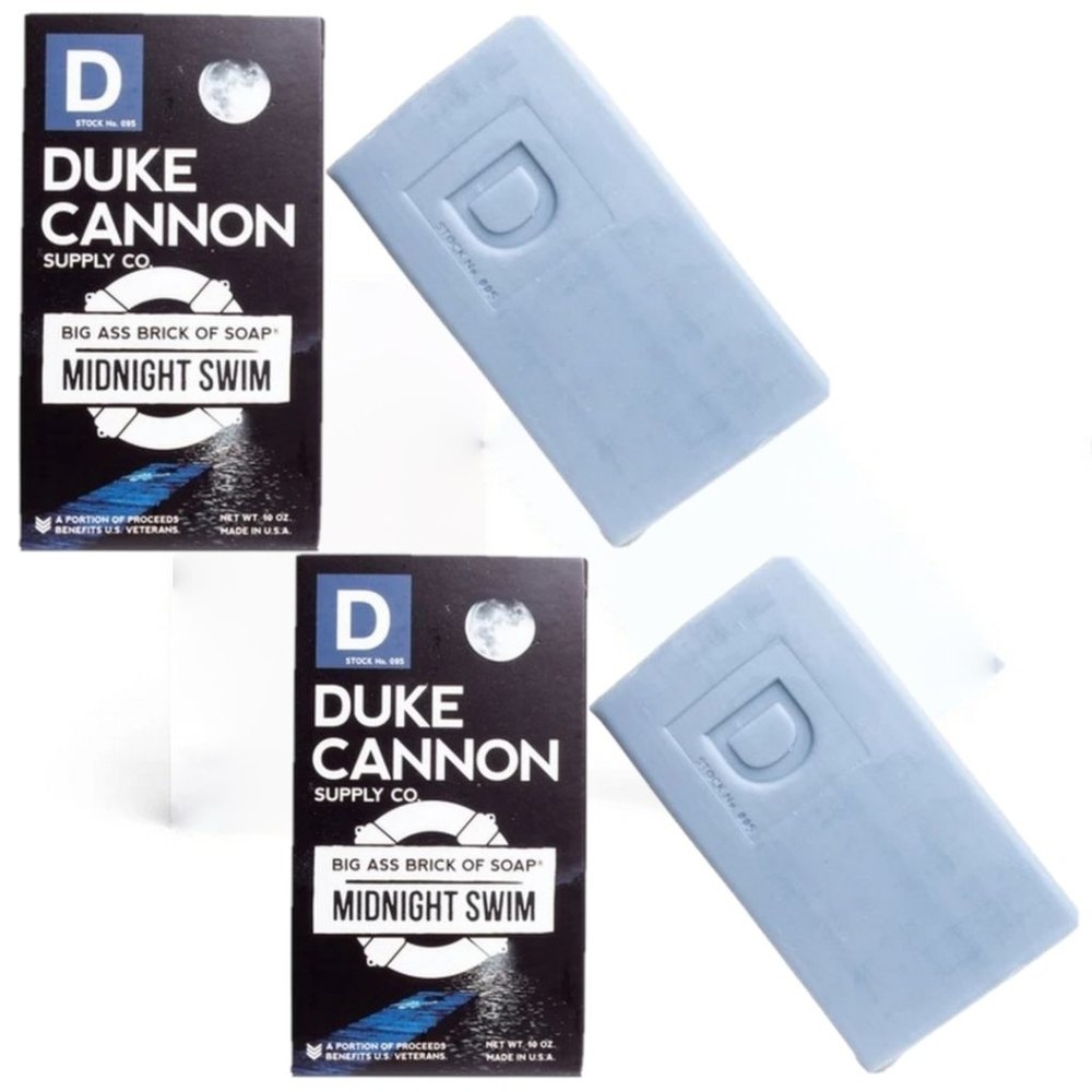 Duke Cannon - Midnight Swim Big Ass Brick of Soap (2 Bars)